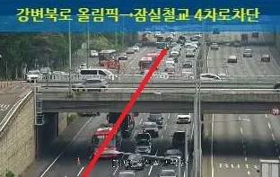 강변북로 일산 방향 올림픽대교북단→잠실철교북단 구간 4차로 안전점검 주의하시기 바랍니다. https://t.co/G7Ptq1aWXw