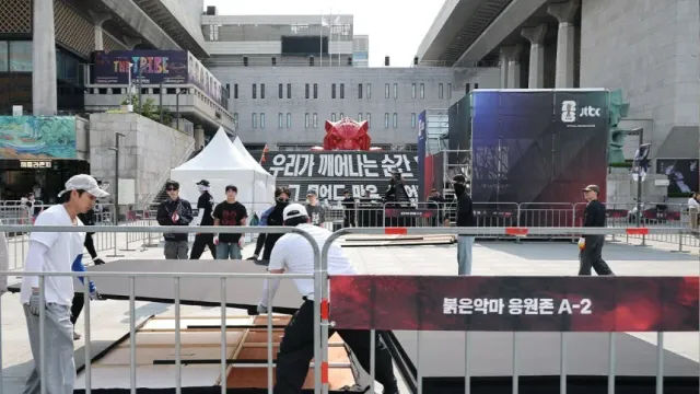 오늘 첫 경기 광화문광장 응원전…6천 붉은악마 결집
