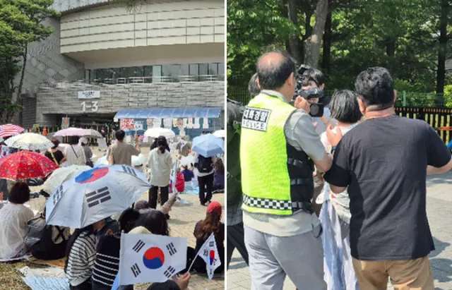 앰프 전원까지 뽑아버린 시위대…체육단체 7일째 피눈물

6·3 지방선거 개표소였던 서울 송파구 올림픽공원 핸드볼경기장 안에 사무실을 둔 체육단체