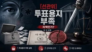 [선관위] 사과문은 '자백'이다 - 6.3사태의 민·형사적 책임

두 장의 사과문이 있다. 2026년 6월 3일 허철훈 사무총장이 서명한 선거일