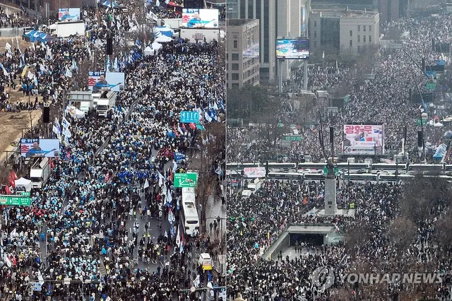 다가오는 尹탄핵심판 선고에 주말 대규모 집회…교통혼잡 예상

(서울=연합뉴스) 장보인 기자 = 헌법재판소의 윤석열 대통령 탄핵심판 선고일이 다가