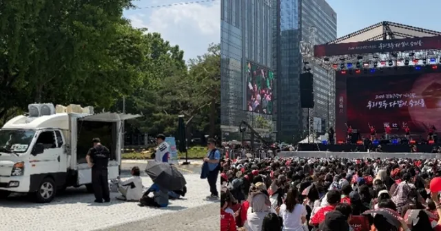 '잠실 봉쇄' 집회서 쫓겨난 월드컵 중계차…"놀러 왔냐" 버럭

2026 북중미 월드컵이 개막한 12일 개표소 봉쇄 집회가 열리고 있는 서울 송
