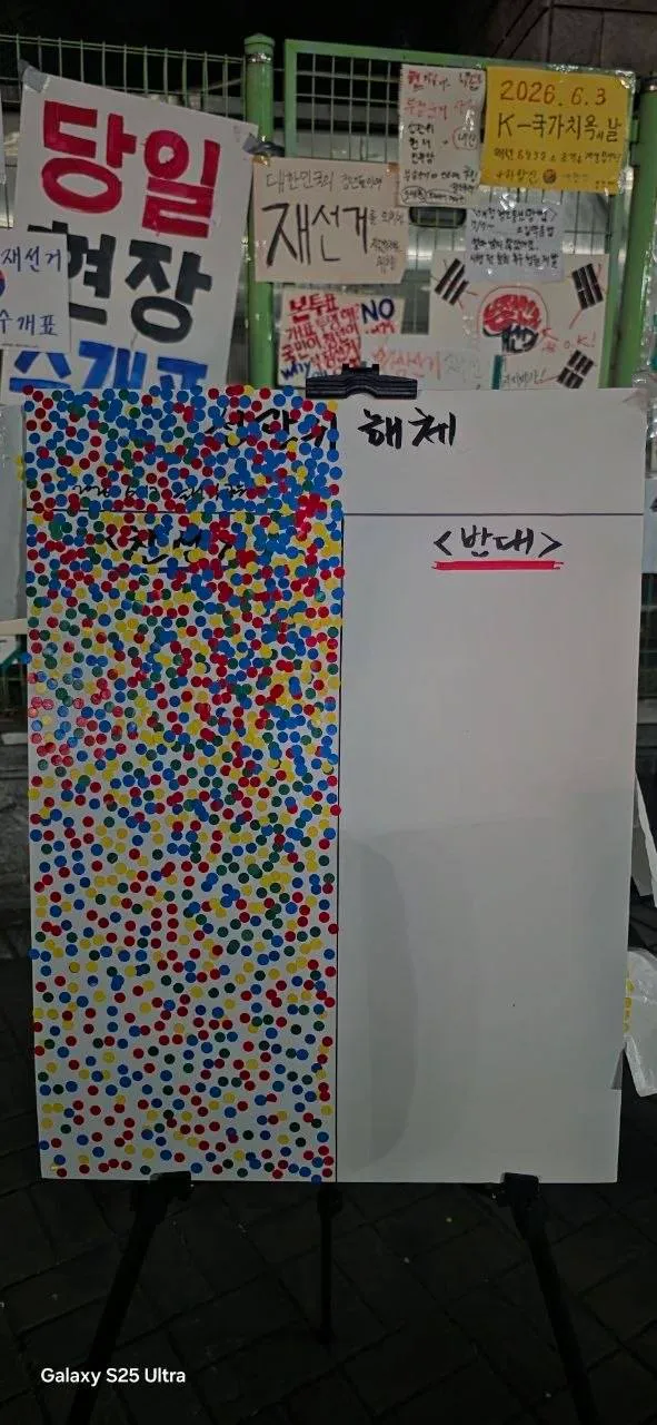 압도적인 현장투표 결과들!