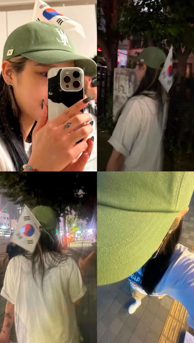 응 인천에서도 태극기 달고 다니면 그만이야~