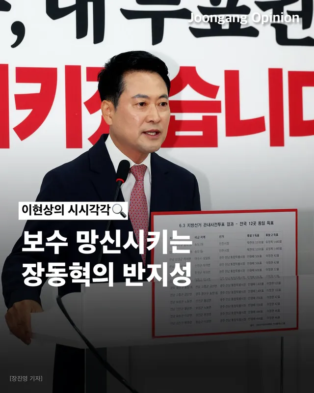 #칼럼 #장동혁 #국민의힘 #부정선거론 #지방선거
😮‍💨📉 보수 망신시키는 장동혁의 반지성

인천 송도1동과 송도2동 관내 사전투표에서 박