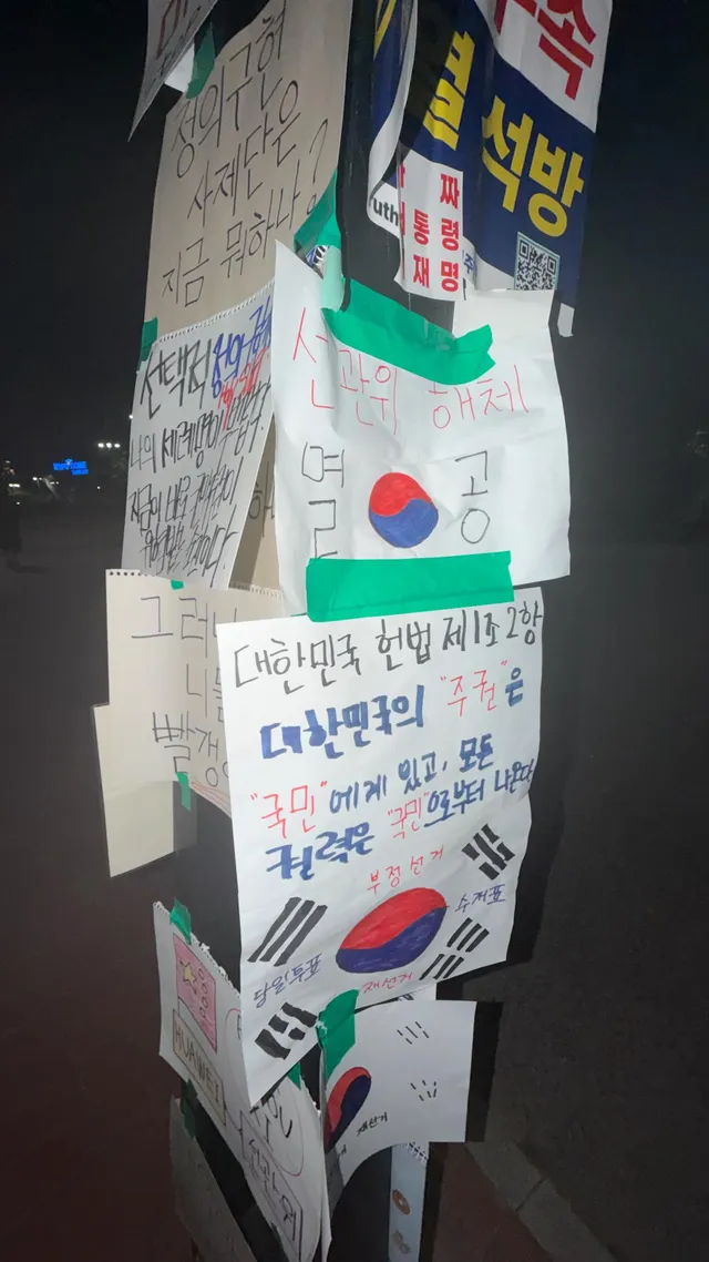 울산에서 여기까지 왔습니다
극우라고 자꾸 디엠오는데 저 극우 아니구요
대한민국 국민이라면 이번 사태에 의문을 가져야 합니다

다들 너무 고생하시