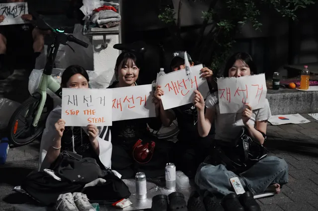 밤에도 해가 지지않아
하나되어 외치는 “재선거”