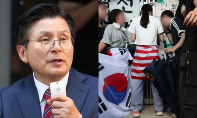 ‘성조기 여성’에 황교안 “애국동지…무료 변론하겠다”

‘부정선거’를 주장하는 황교안 자유와혁신 대표가 16일 체육단체 직원들의 서울 잠실 핸드