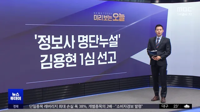 미리 보는 오늘

서울중앙지방법원이 오늘(19일) 김용현 전 국방부 장관의 군기누설 등 혐의에 대한 1심 판결을 선고합니다. 김 전 장관은 12