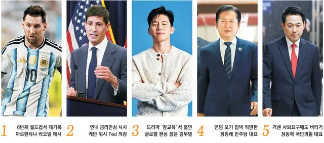월드컵 최고령 해트트릭 메시… 첫 FOMC서 매파 발언 워시[금주의 인물...

1. 6번째 월드컵서 대기록 아르헨티나 리오넬 메시 아르헨티나의