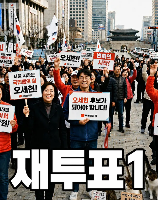 재투표1 #서울시장 #지방선거 #투표용지부족 #오세훈 #재투표