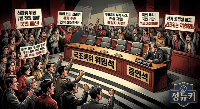민주주의 국가에서 이게 진짜 말이 되는 상황입니까?
지방선거 때 '투표용지 부족 사태'라는 사상 초유의 일이 터져서 국회가 진상을 밝히겠다고 국