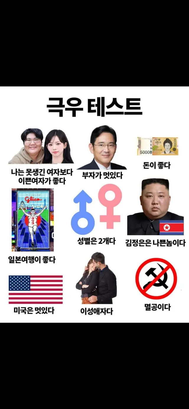 극우 테스트