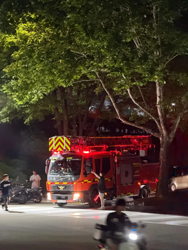 6월 7일 01:03
지금 사다리차 두대랑 구급차 2대가 정차하고 뭔가 하고 있는데
잠실 투표소처럼 뭔가 빼내려는거 아닌지 걱정되네