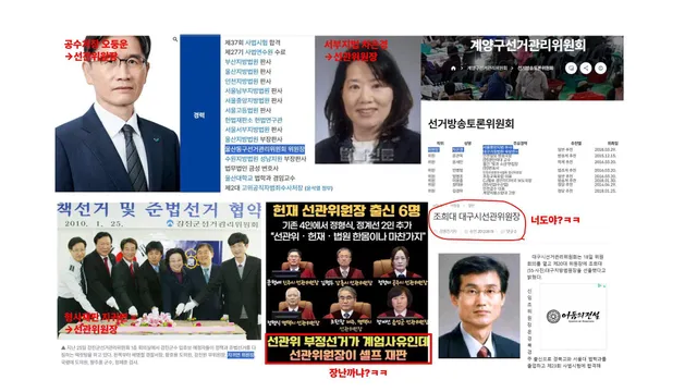 윤대통령 사기탄핵 과정은
모조리 선관위원장출신 판사들이 
주도한거 알고있어?

부정선거 잡으러 비상계엄 했더니ㅋ

1. 선관위원장 출신 판사 오