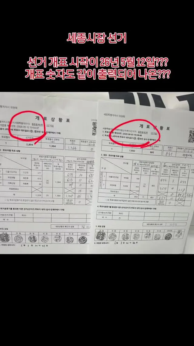 #재선거 #부실선거 #선관위 #세종시장선거