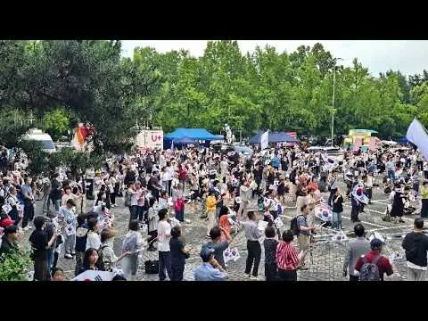 [잠실현장]6월25일 무더운 날에 참정권 민주화 회복현장