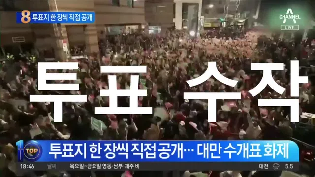 올림픽공원에서 "부정선거 재선거, 당일 현장 수개표"를 외치는 사람들의 구호를 보며 문득 대만의 선거 풍경이 겹쳐졌다. 세계 최고의 반도체 기술