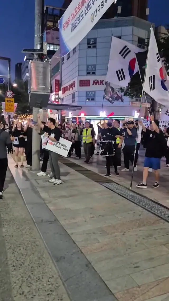 오늘도 수천명의 대구 애국시민들이 나와주셨다!