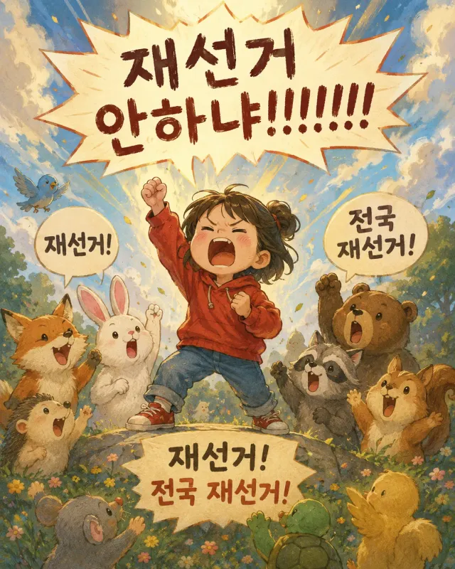 오늘도 전방을 향해 10초간 함성‼️‼️‼️
구호는 재선거‼️‼️ 전국 재선거‼️
준비돼씀미깤!!
발사‼️‼️‼️‼️