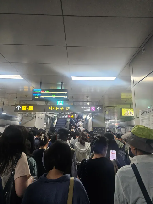 올공 도착