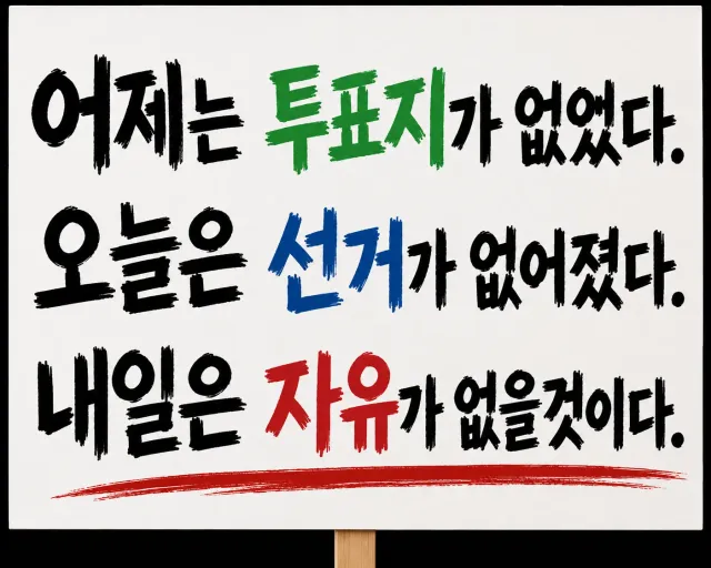 스타벅스 불매는 두쫀쿠 사라지듯 사라지고
그자리에 배재고가 들어왔다.
참정권 침탈에는 침묵하고
탱크데이에는 발작하는 이들 
과연 한국인이 맞는지