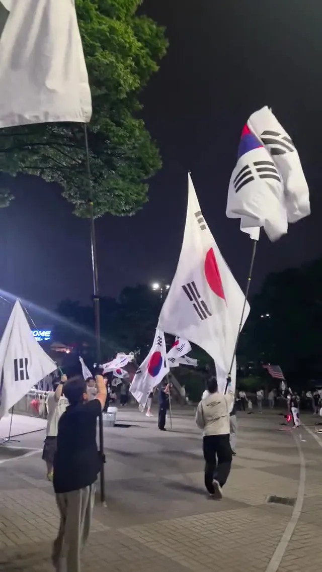와 태극기... 진짜 멋있다