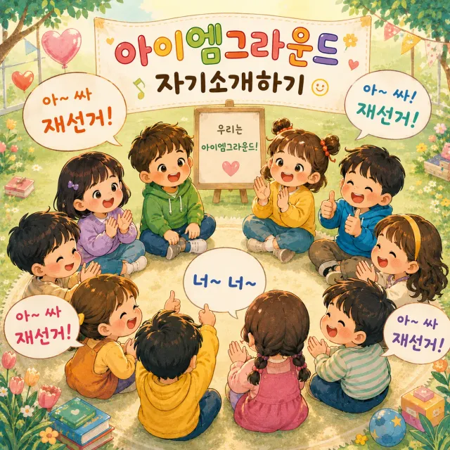 아이엠그라운드 자기소개하기!
👏아아싸! 재선거! 
👏재선거! 넷!
재선거! 재선거! 재선거! 전구우우우욱 재선거!!!