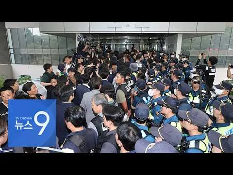 국조특위, '봉쇄 27일 만' 잠실개표소 진입…"재선거" 항의 속 40분 현장조사 [뉴스9]