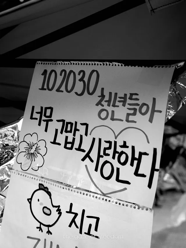 어르신들이 인생을 걸고 지켜주신 대한민국
이젠 우리 청년들이 힘내서 지키겠습니다.

요즘 올공에 청년들이 많이 줄었던데
조금만 더 힘내서 포기하