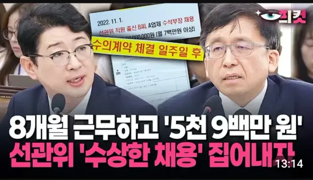 주5일씩 8개월해서
약 170일 정도만 일하고
5천9백만원!! 나도 벌고싶은데, 
저 선관위 직원분은 능력이 진짜진짜 좋을테니  출퇴근도 굉장히