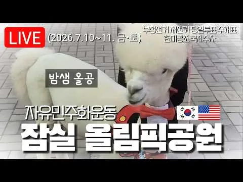 (라이브, 올공) 별이 빛나는 올공의 밤/가족 허락받고 올공에서 날새러 왔어요~(2026.7.10~11. 금•토) #올림픽공원 #올공 #재선거