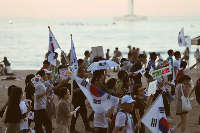 260711 부산 광안리 재선거 행진