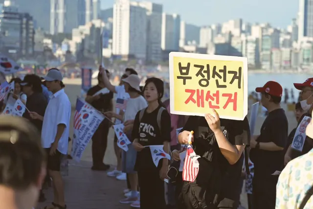 260711 부산 광안리 재선거 행진