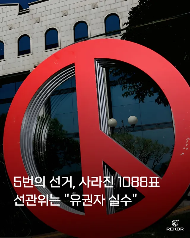 최근 전국 5개 선거에서 관외 사전투표 후 유권자가 거주하는 지역 선관위에 최종 접수되지 않은 표가 총 1088표로 확인되었습니다.

국민의힘 