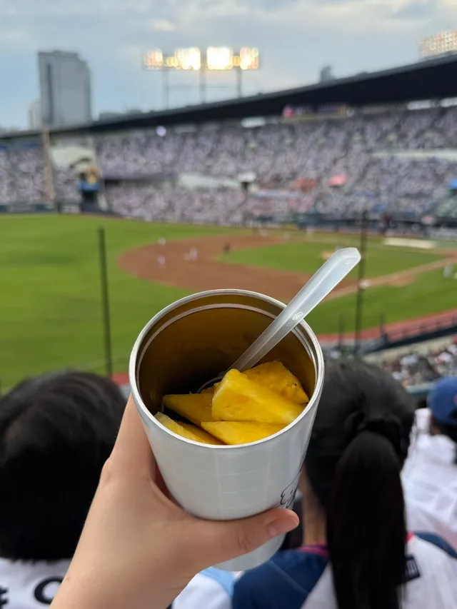 카페요아정 잠실새내점 
잠실구장안에는 요아정이 있습니다! 하지만? 저의 로망은 텀블러 요아정🥹  새내점에서 요아정 1인 + 초코쉘 + 파인애플