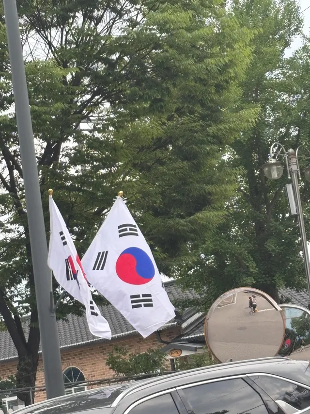 태극기 보고 순간 두눈 의심했음