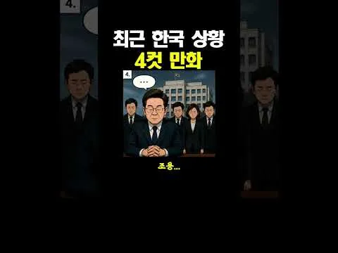 최근 한국 상황 4컷 만화