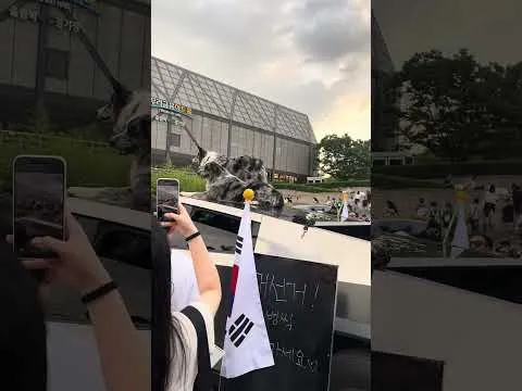 올공 사이버트럭 강아지 #올림픽공원 #올공 #사이버트럭